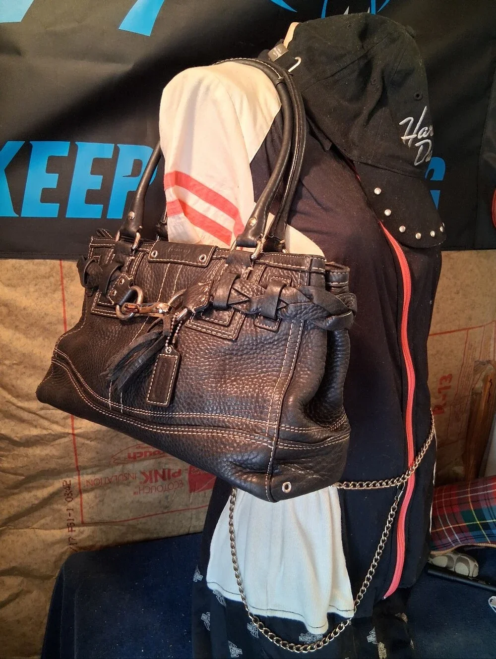 Vintage Hamptons Braided Belt Satchel
